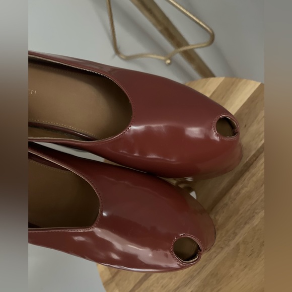 Dries Van Noten Women Red Platform Wedge Heel Sandals Shoe Sz EU 36 1/2 or 6 - Picture 7 of 11